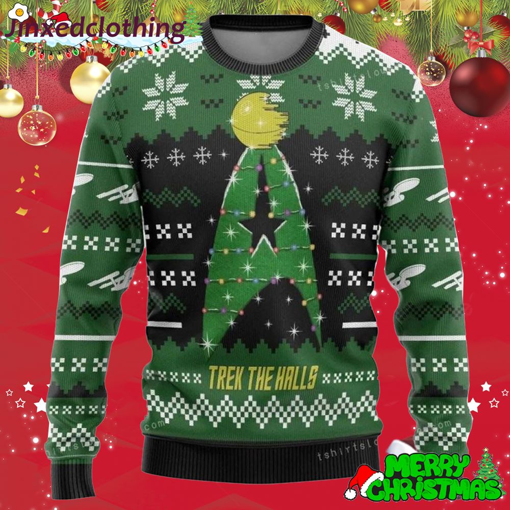 Star Trek Trek The Halls Ugly Sweater Party For Unisex 